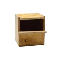 عش خشبي لطيور الزيبرا