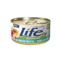 اكل قطط رطب من لايف كات تونة مع الفواكه 85 g