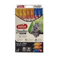 زولكس سويتيز مكافآت كريمية للقطط بالدجاج والسالمون...