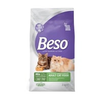 بيسو اكل جاف للقطط باللحم و الدجاج - للقطط البالغة