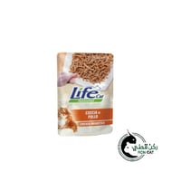لايف كات ظرف طعام رطب للقطط أفخاذ الدجاج بالجيلي 7...