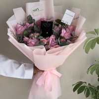 سلسال ذهب عيار 18 مع الورد