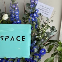 شوكليت سبيس مع التنسيق الورد الازرق | لون الورد اخ...