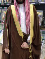 بشت رجالي رسمي VIP نخب أول لون كستناوي قماش ياباني...