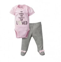 بدلة بناتي قطعتين Bunny من القطن العضوي 100% ماركة...