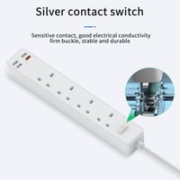 WIWU توصيلة كهربائية ب 4 مداخل كهرباء و 3 مداخل US...