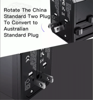 فيش جداري للسفر يدعم جميع المنافذ من يسيدو YESIDO