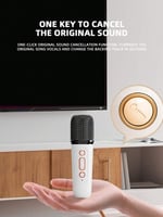 سماعة كاريوكي لاسلكية محمولة ثلاثية الأبعاد ملونة...