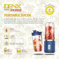 خلاط محمول ذكي بسعة 300ML يحتوي على كوبين للخلاط و...