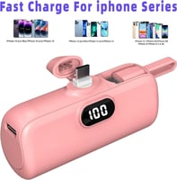 ميني شاحن متنقل صغير الحجم بسعة 5000 ملي امبير متع...