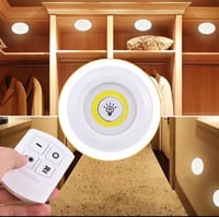 3 مصابيح LED سبوت ، تثبت بلاصق ، تعمل بريموت وتحكم...