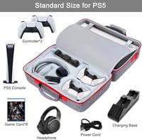 شنطة جهاز PS5 كبيرة اللون رمادي