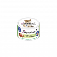 معلبات موس تونا مع توت الغوجي 85غ من شركة Signatur...