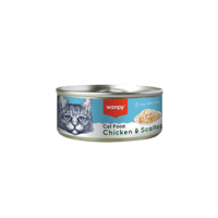 معلبات الدجاج سكولب من شركة Wanpy