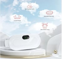 حزام المساج والتدفئة الذكي لتخفيف آلام الدورة (الإ...