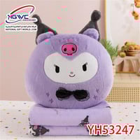 طقم وسادة وبطانية بتصميم شخصية كرومي الدفء بلمسة ع...