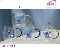 اكواب زجاجية بتصميم شخصية استيتش