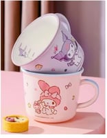 كوب سراميك مدرج ماي ميلودي الجمال الوردي في تفاصيل...