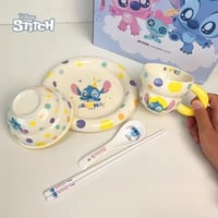 طقم ادوات المائدة بتصميم استيتش من ديزني جودة فائق...