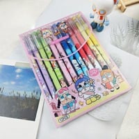 أقلام حبر جاف قابلة للمسح بتصميم شخصيات لابوبو