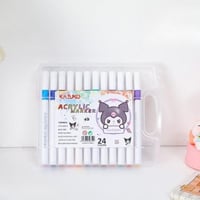 أقلام تحديد أكريليك تحتوي على 24 لونا تتميز بشخصية...