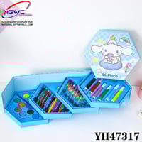 مجموعة أدوات تلوين ورسم مكونة من 46 قطعة بتصميم شخ...