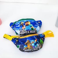 حقيبة خصر كرتونية لطيفة بتصميم ماين كرافت