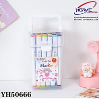 اقلام تحديد ماركر مزدوجة الاطراف تحتوي على 36 لونا...