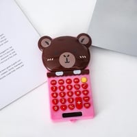 آلة حاسبة بتصميم دب بني لطيف