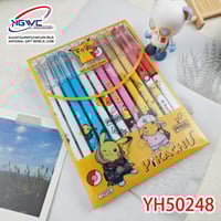 أقلام حبر جاف قابلة للمسح بتصميم شخصيات بيكاتشو