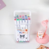 اقلام تحديد ماركر مزدوجة الاطراف تحتوي على 24 لونا