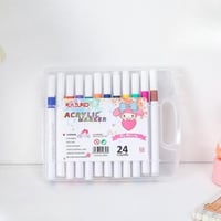 أقلام تحديد أكريليك تحتوي على 24 لونا