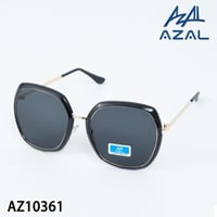 لنظارة السوداء الدائرية بحواف ذهبية