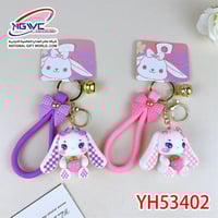 ميدالية الأرنب لاكي اللطيف سحر الألوان والجاذبية