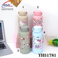 زجاجة ماء حرارية تتميز بتصميم شخصية هيلو كيتي تحفظ...