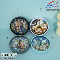 ساعات جدارية أنيقة بطابع شخصيات ون بيس الرائع