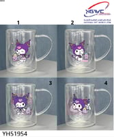 أكواب كرومي الزجاجية