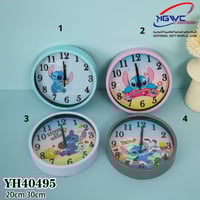 ساعات جدارية أنيقة بطابع شخصيات ستيتش لطيفة