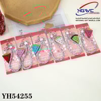 سلاسل مفاتيح كريستالية بتصميم شريحة البطيخ