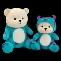 دمية الدب تيدي القطيفة بزي الوحش اللطيف سولي مع قن...