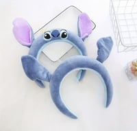 طوق الرأس ستيتش المخملي سحر الفضائي اللطيف على رأس...