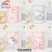 سلة تخزين قماشية بتصميم شخصية هيلو كيتي اللطيفة
