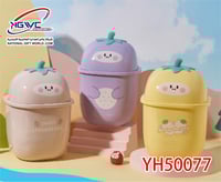 سلة مهملات مكتبية صغيرة تتميز بتصميم فواكة أضف لمس...