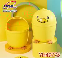 سلة مهملات مكتبية صغيرة تتميز بتصميم بطة لطيفه لمس...