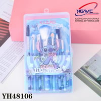 طقم فرش مكياج بتصميم ستيتش إطلالة جميلة بلمسة مرحة