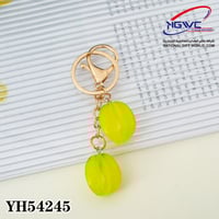 سلسلة مفاتيح ذهبية بتصميم فاكهة النجمة كارامبولا ا...