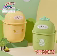 سلة مهملات بتصميم الأناناس انتعاش استوائي ونظافة ف...