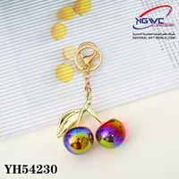 ميدالية كرز معدنية لامعة