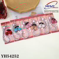 سلسلة مفاتيح بتصميم الكرز المرصع بالكريستال اللامع...