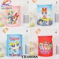 سلة تخزين قماشية بتصميم فتيات القوة الشهيرة